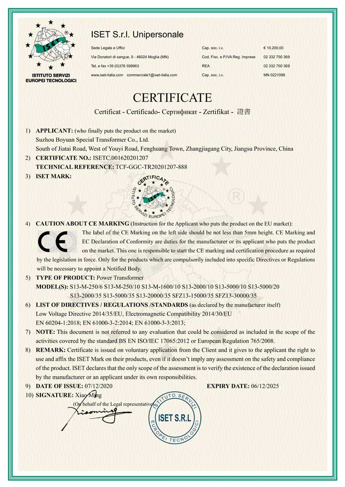 Certificat CE — conformité Union européenne (2)